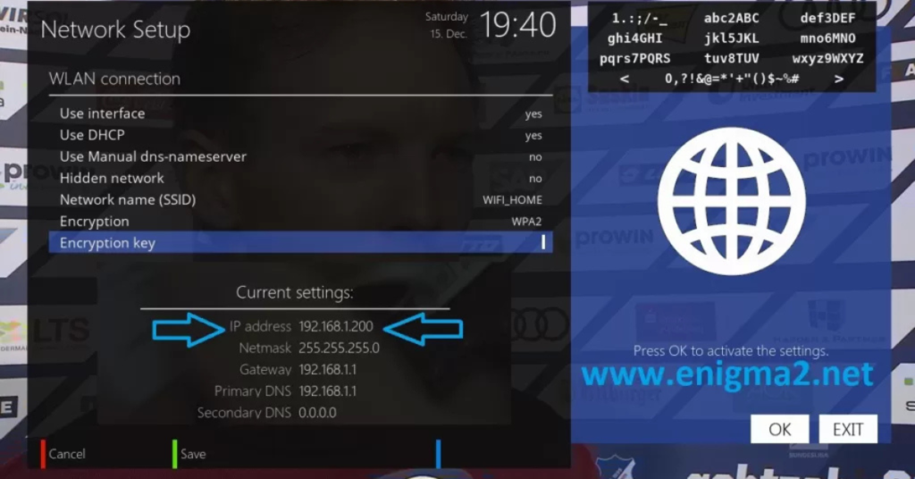 Enigma-compatible IPTV services 